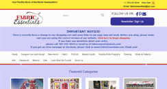 Desktop Screenshot of fabricessentials.com