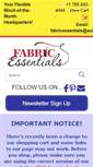 Mobile Screenshot of fabricessentials.com