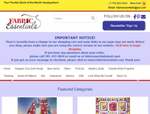 Tablet Screenshot of fabricessentials.com
